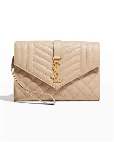 ysl monogram envelope clutch bag